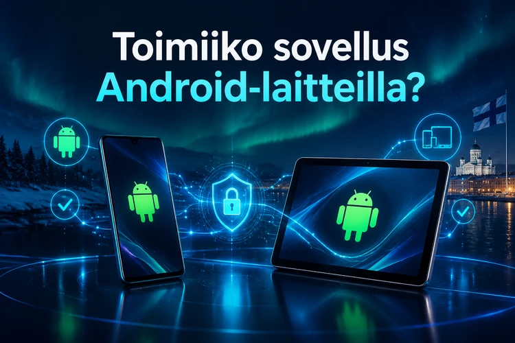 Toimiiko sovellus Android-laitteilla?